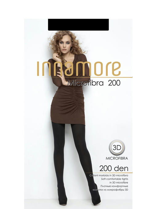 Женские мягкие комфортные колготки из микрофибры 200 Innamore