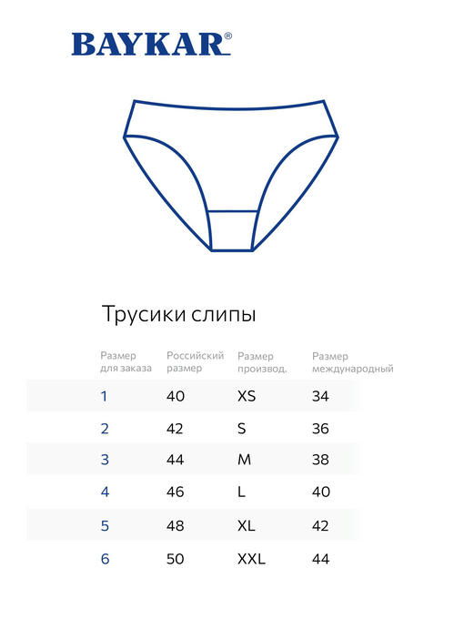 Женские трусы-слипы Baykar — изображение 2