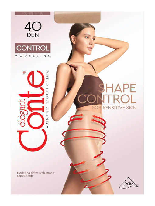 Женские моделирующие колготки с утягивающими шортиками 40 ден Conte Elegant — изображение 4
