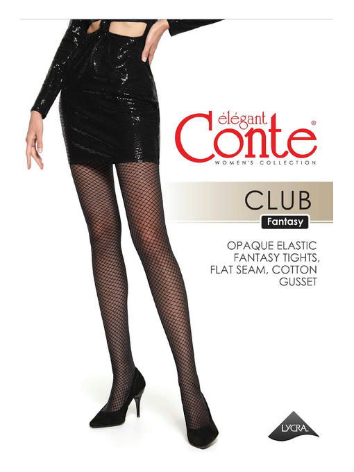 Женские эластичные фантазийные колготки 30 ден Conte Elegant — изображение 3