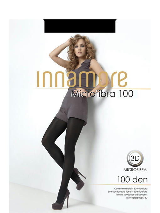 Женские мягкие комфортные колготки из микрофибры 100 Innamore