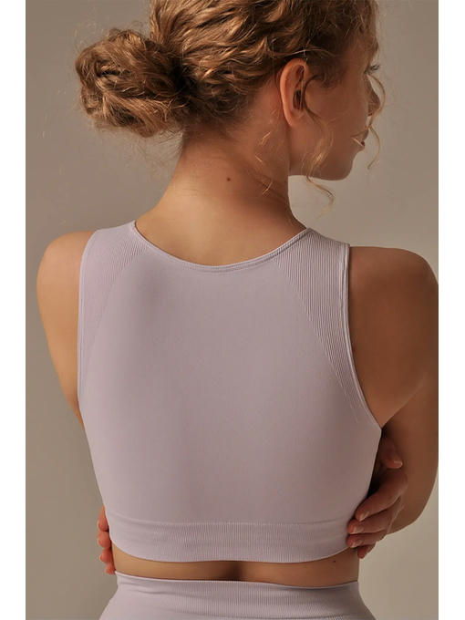 MY Топ женский TOP SHAPER SPALLA LARGA (1/50) (лавандовый) — изображение 4