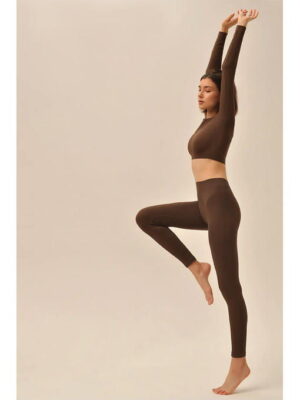 MY Леггинсы LEGGINGS RIB (1/60) (темно-коричневый)