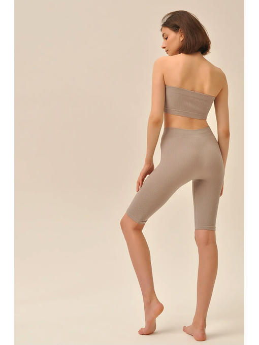 MY Топ женский TOP BANDEAU RIB(1/100) (льняной) — изображение 4