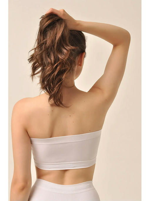 MY Топ женский TOP BANDEAU (1/50) (белый) — изображение 3