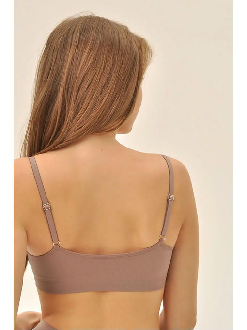 MY Топ женский TOP WITH CUP (1/50) (шоколад) — изображение 2
