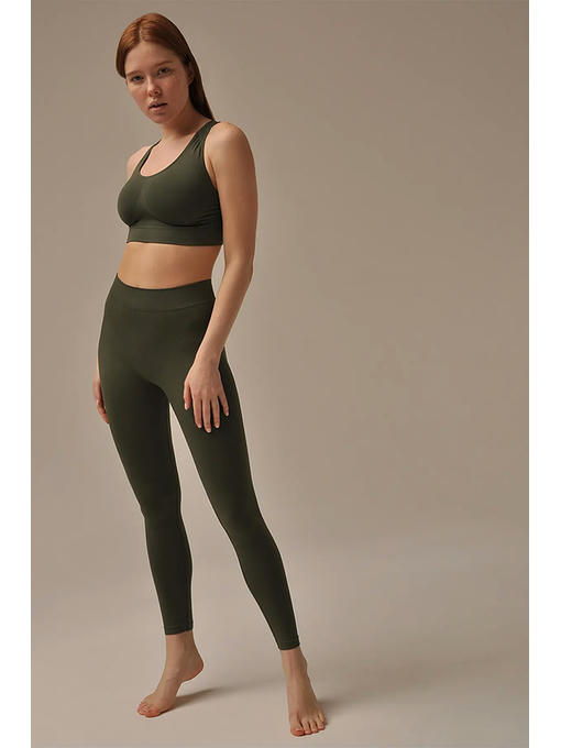 MY леггинсы LEGGINGS PUSH UP (1/68) (оливковый) — изображение 2