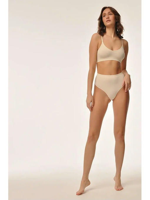 MY Трусы женские STRING RIB (1/100) cream (пломбир) — изображение 2