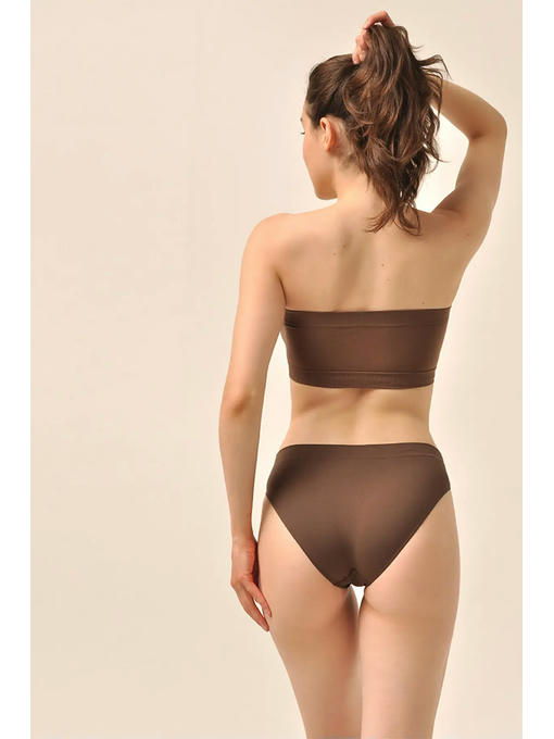 MY Топ женский TOP BANDEAU (1/50) (темно-коричневый) — изображение 3