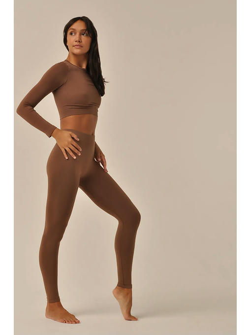 MY Топ женский CROP TOP MANICA LUNGA (1/72) (мокко) — изображение 3