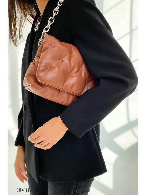 Стеганая сумка с ремнем-цепочкой — изображение 2