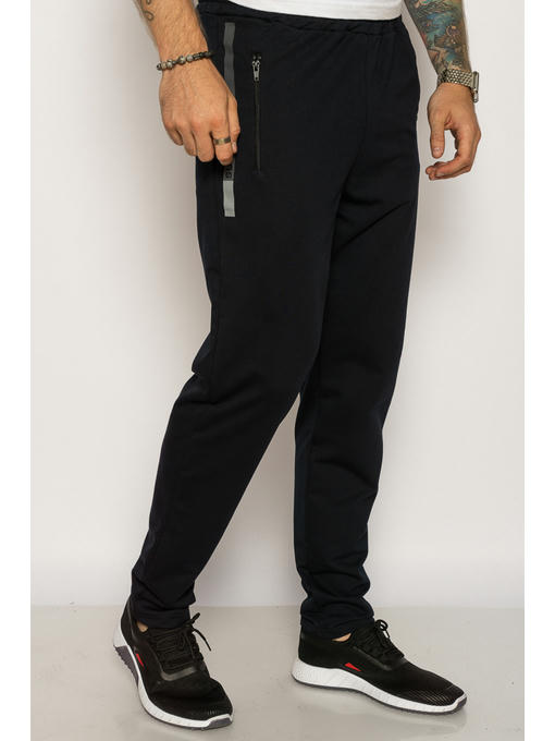Брюки спортивные с лампасами и молнией на карманах — изображение 3