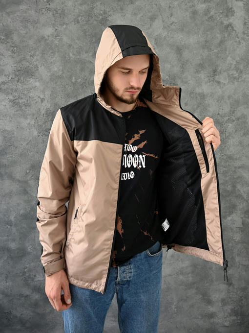 Ветровка - black/beige — изображение 2