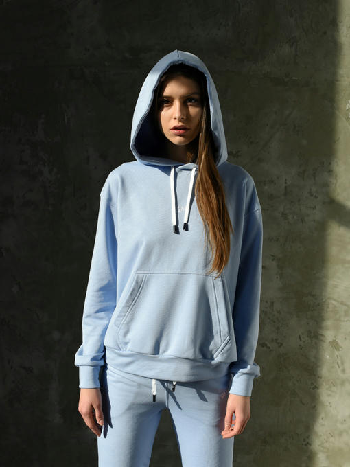 Женское худи OVERSIZE - небесный — изображение 6