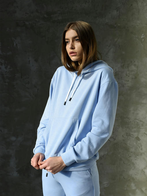 Женское худи OVERSIZE - небесный — изображение 9