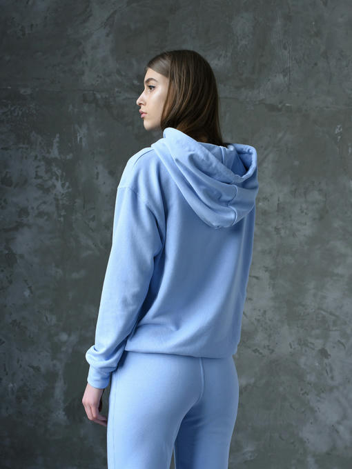 Женское худи OVERSIZE - небесный — изображение 4