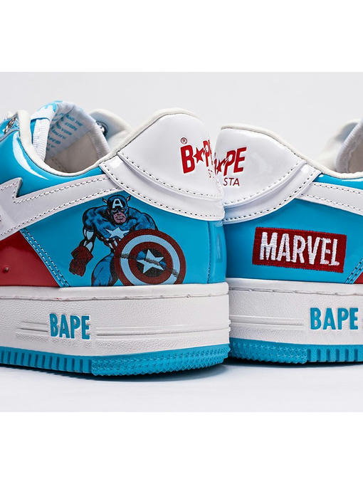 Кроссовки Marvel x BAPE Sta Force 1 low — изображение 4