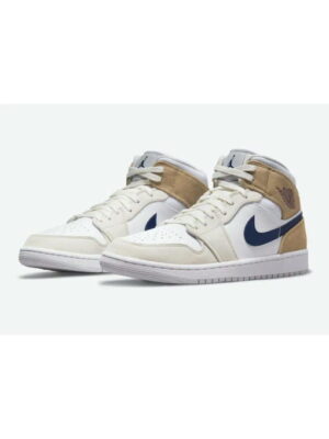 Кроссовки мужские Jordan 1 Mid Tan Suede (DO6726-100)